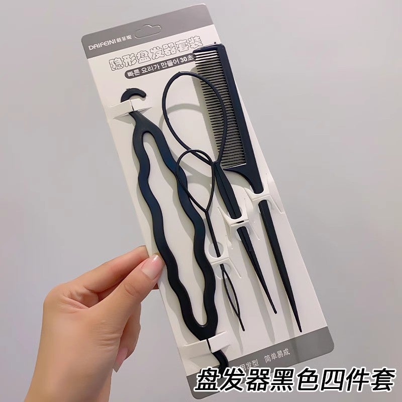 Children'S Hair Braiding Tool Lazy Bun Hair Styling Needle Magic Tool For Girls Braids Hair Threading Hair Tying Device - Image 1
